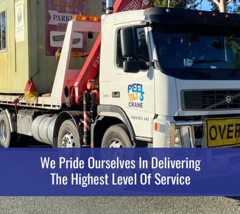 Peel Tilt and Crane Transport - Greenfields, WA. We Pride Ourselves In Delivering The Highest Level Of Service
