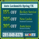 Auto Locksmith Spring - Locks & Locksmiths
