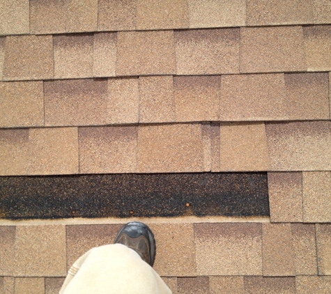 Tech Roofing & Construction - El Paso, TX. Before picture of missing shingles.