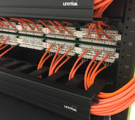 Politon, Inc. - Lake Dallas, TX. Cat 6 UTP data cabling.