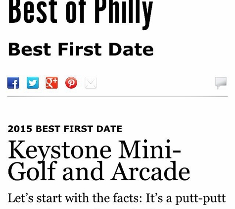 Keystone Mini-Golf & Arcade - Philadelphia, PA