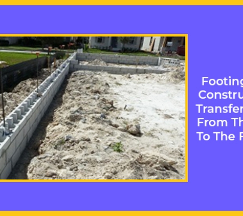 Leroy's Backhoe & Plant Hire - Heathcote, VIC. Footings Are The Construction That Transfers The Load From The Building To The Foundation