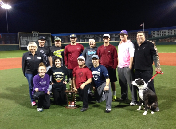 CMS Services - Mansfield, TX. CMS services softball team will championships back to back. Great playing guys and gals CMS is so proud of y'all