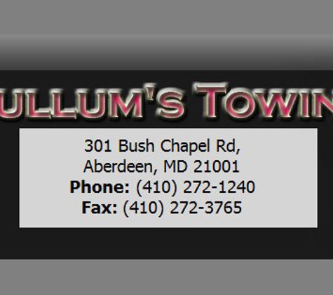 Cullum's Towing - Aberdeen, MD