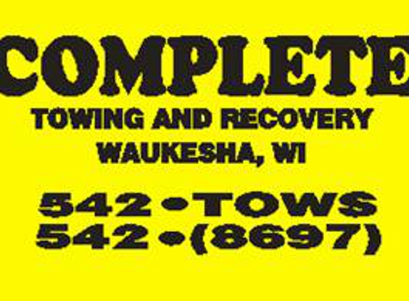 Complete Towing & Recovery - Waukesha, WI