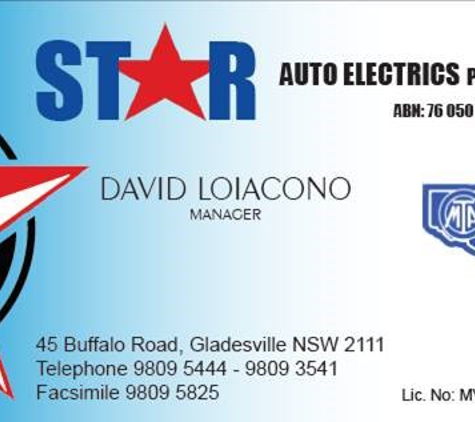 Star Auto Electrics - Gladesville, NSW