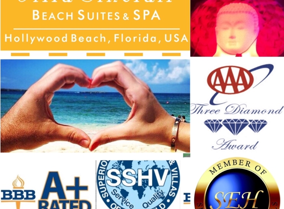 Villa Sinclair - Hollywood, FL. 3 Diamonds AAA / 3.1/2 Emeralds SSHVW - Small Elegant hotels Certified - A+ BBB Rated
Villa-Sinclair.com Beach Suites & Spa 
317 Polk Street Hollywood Beach Florida 33019 1-954-450-0000
 #villasinclair #hollywoodfl #bestplacetostay