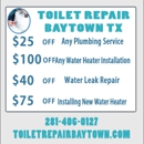 Toilet Repair Baytown TX - Plumbers