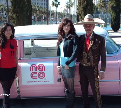The antique Pink Cadillac Limousine - Sun City, CA