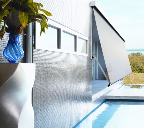 Central Coast Curtains & Blinds - Long Jetty, NSW. Pivot Arm Awning
