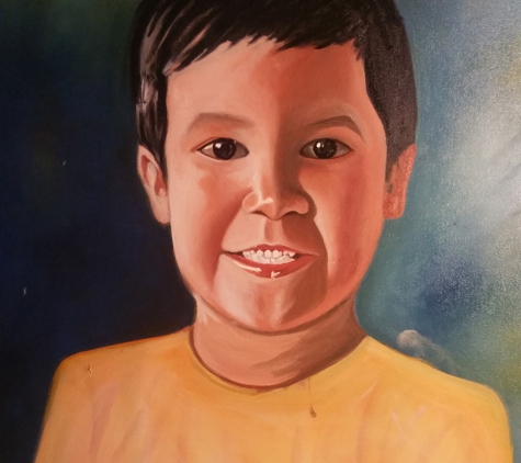 LIN-LIN Studio Gallery - Norfolk, VA. Child's Portrait
  ..in the works
Acrylic Paint