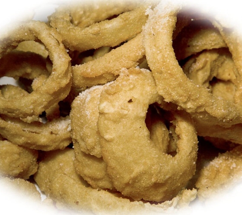 Fazzi's - Collinsville, IL. Hand battered onion rings