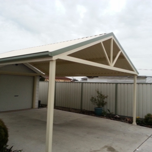 Judds Garages - Edgeworth, NSW. Gable Roof Carport With Gable Infill Feature