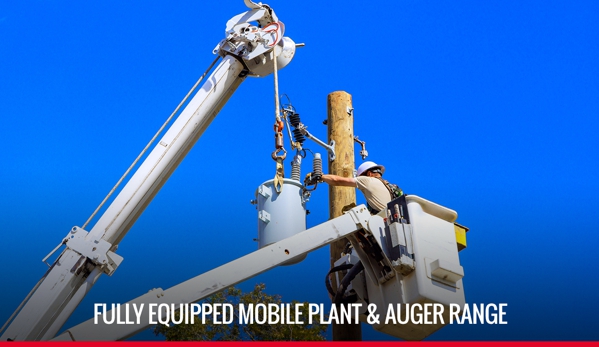 Power Poles Plus Pty Ltd - Highfields, QLD. Fully Equipped Mobile Plant & Auger Range