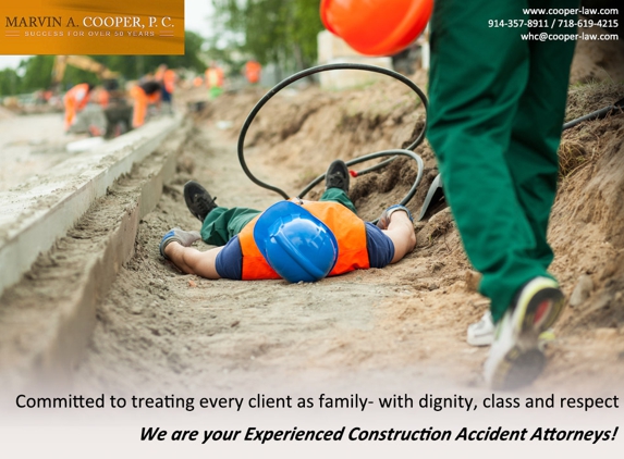 Marvin A. Cooper, P.C. - White Plains, NY. construction accident