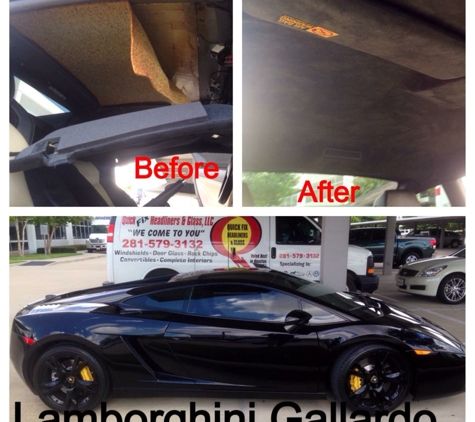 Quick Fix Headliners & Glass, LLC - Houston, TX. Lambo Headliner 