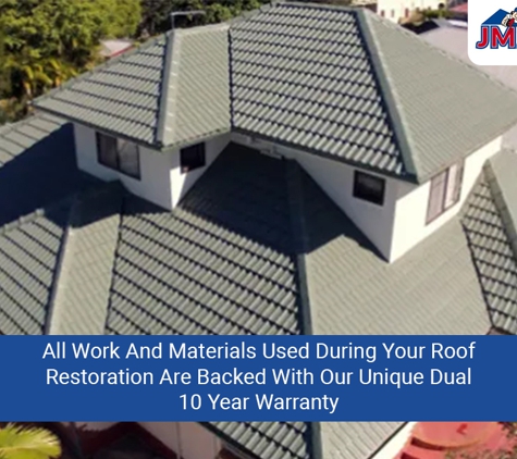 JMZ Roof Restorations - Capalaba, QLD. All Work And Materials Used During Your Roof Restoration Are Backed With Our Unique Dual 10 Year Warranty