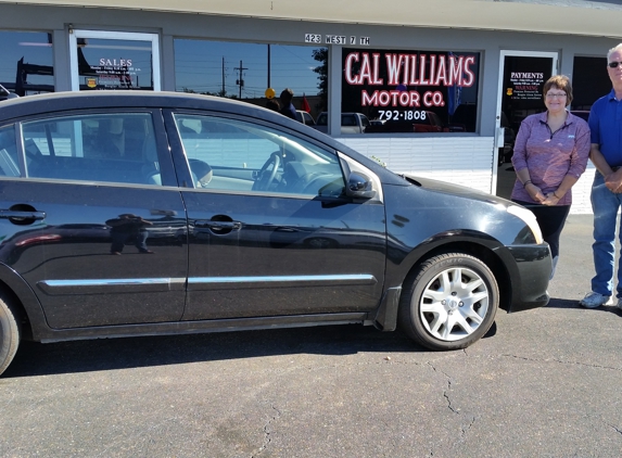 Cal Williams Motor Co - Texarkana, TX. Beth Hatos with salesman James Burroughs...we love our Nissan Sentra