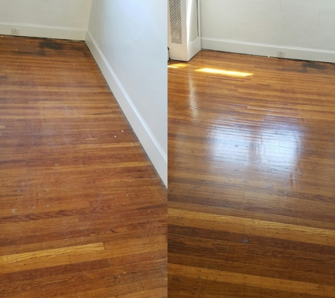 All Bright Shine Cleaning Company - Philadelphia, PA. Residential hardwood floors restored