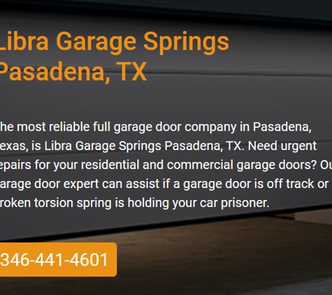 Libra Garage Springs Pasadena, TX - Pasadena, TX