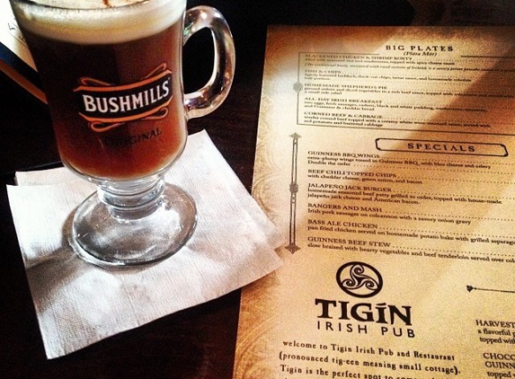 Tigin Irish Pub - Saint Louis, MO. Most tasty Irish coffee!