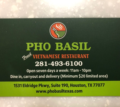 Pho Basil - Houston, TX