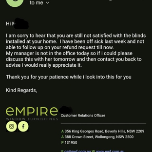 Empire Window Furnishings - Beverly Hills, NSW