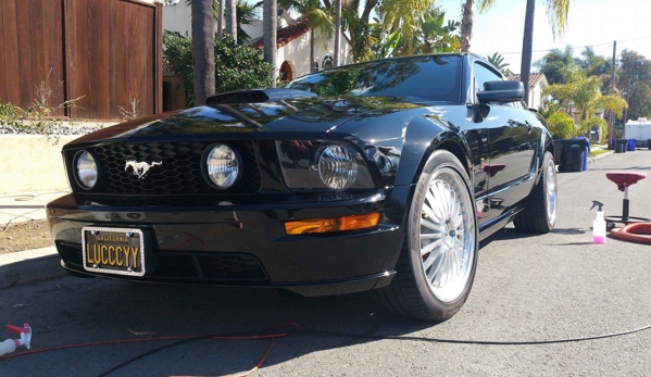 Got Detail - San Diego, CA. Mustang Roush got detailed with the works! Clay bar removing all contaminants and swirl marks, applied a paint sealant, engine bay Steamed