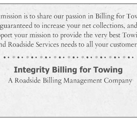 Integrity Billing For Towing - Dallas, TX