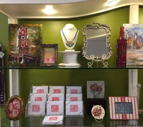 Vivid Boutique - Decatur, GA. Picture frames, vanity trays, mirrors, keepsake and jewelry boxes, fine linen monogram stationery, decorative absorbent coasters