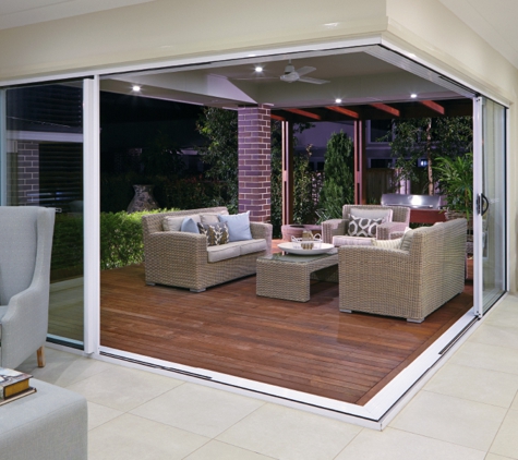 Bradnam's Windows & Doors - Ashmore, QLD. Aluminium Corner Sliding Door