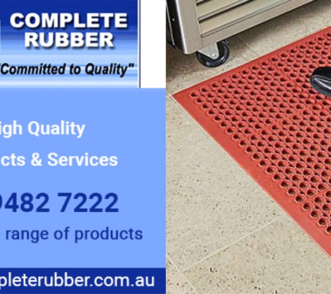 Complete Rubber - Fairfield, VIC. High Quality Products & Services
