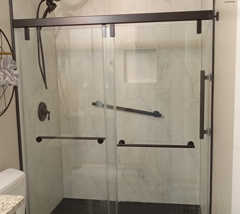 Knoxville Tub to Shower - Knoxville, TN. Bianco Marble walk in shower