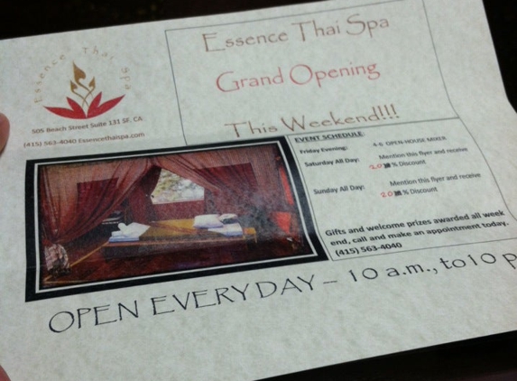 Essence Thai Spa - San Francisco, CA