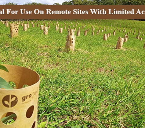 Gropod Tree Guard - South Gundurimba, NSW. Ideal For Use On Remote Sites With Limited Access