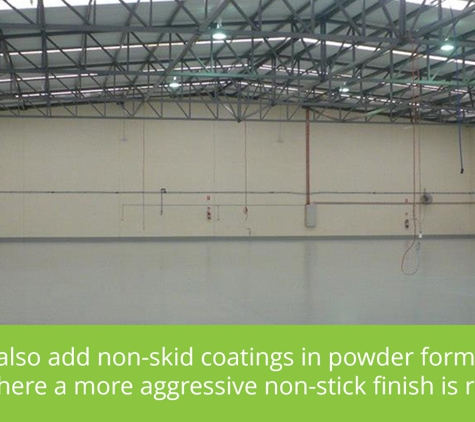 JBL Seamless Flooring - Brisbane, QLD. We can also add non-skid coatings in powder form for light areas where a more aggressive non-stick finish is required.