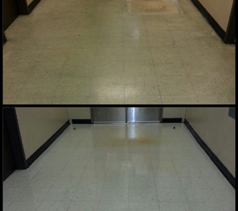 Daval Building Maintenance & Carpet Cleaning - Hanford, CA. Before and after