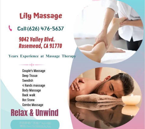 Lily Massage - Rosemead, CA