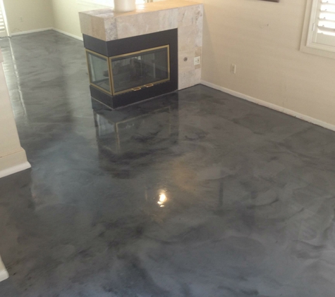 Stoneworks Architectural Concrete - Canyon Country, CA. Metallic Epoxy Flooring