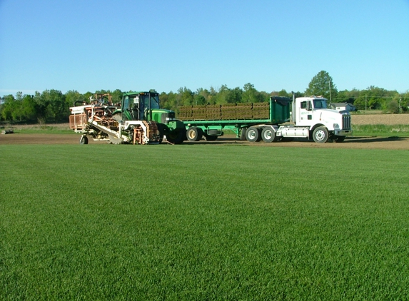 Waltz Green Acres Sod Farm Inc - New Boston, MI. Sod Harvester and Truck Loaded for Delivery