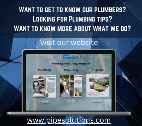 Pipe Solutions - Wentzville, MO. Visit our website to learn more about us www.pipesolutions.com