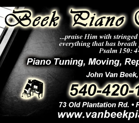 Van Beek Piano Service - Rocky Mount, VA