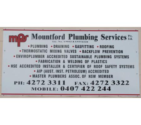Mountford Plumbing Services Pty Ltd - Unanderra, NSW