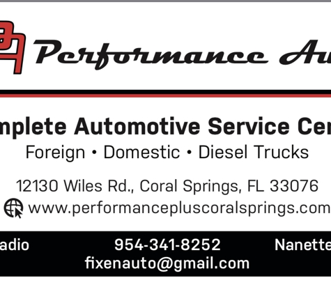 Performance Auto - Coral Springs, FL