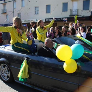 Upper Lachlan Shire Council - Waste Depot - Crookwell, NSW. Crookwell Street Parade for local Hockeyroos Emily Smith & Kelly White