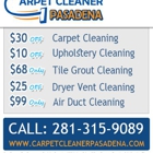 Carpet Cleaner Pasadena