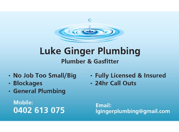 Luke Ginger Plumbing - Melton West, VIC