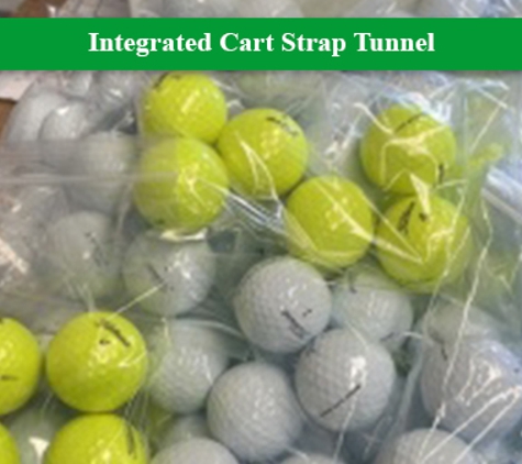 Pete's Golf Warehouse - Tweed Heads South, NSW. Integrated Cart Strap Tunnel