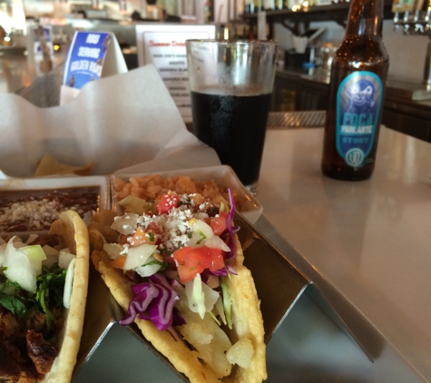 Urbano Mexican Kitchen - Pasadena, CA. Tacos lunch special and beer :)