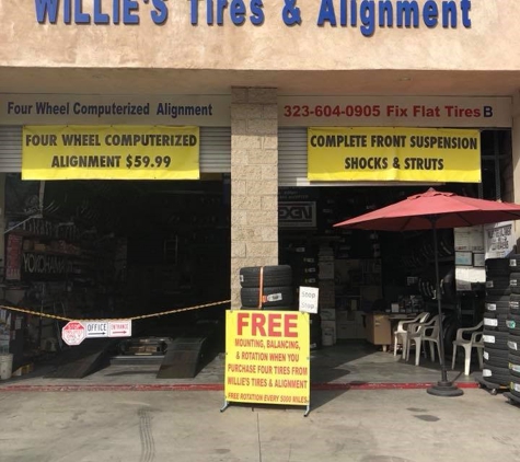 Willie's Tires & Alignment - Monterey Park, CA. Computerized four wheel alignment $59.99
Willie's Tires & Alignment
705 Monterey Pass Rd # B
Monterey Park CA. 91754
323-604-0905